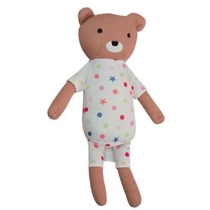 Pillowfort Brown Teddy Bear with Colorful Star Outfit